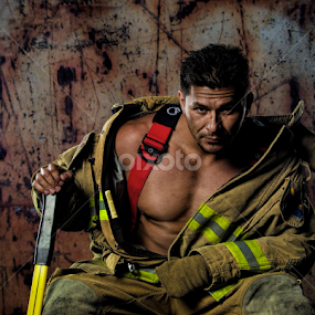 Fire Fighter  by Steve Forbes - People Portraits of Men