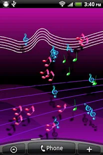 Live Musical Note Wallpaper