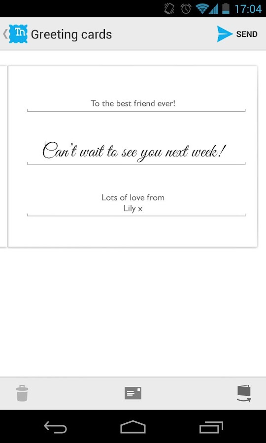 Touchnote Postcards screenshot