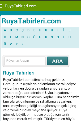 Rüya Tabirleri