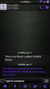 How to download Leather Purple GoSMS Theme 1.1.8 apk for laptop