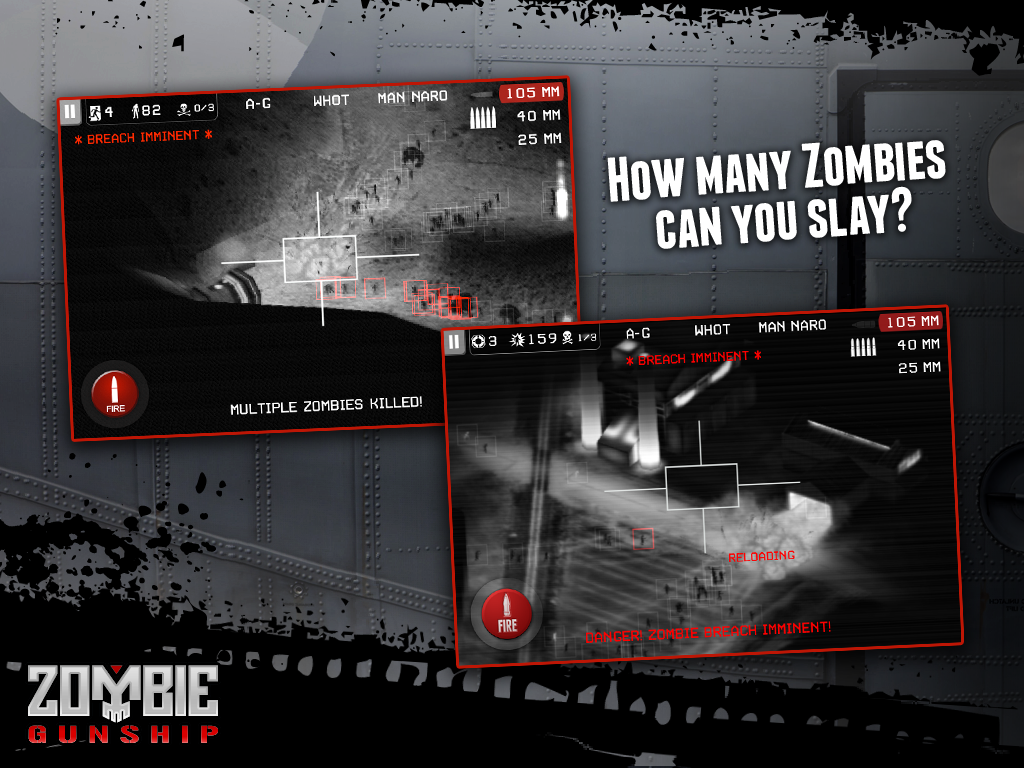 Zombie Gunship: Gun Dead 3D - screenshot