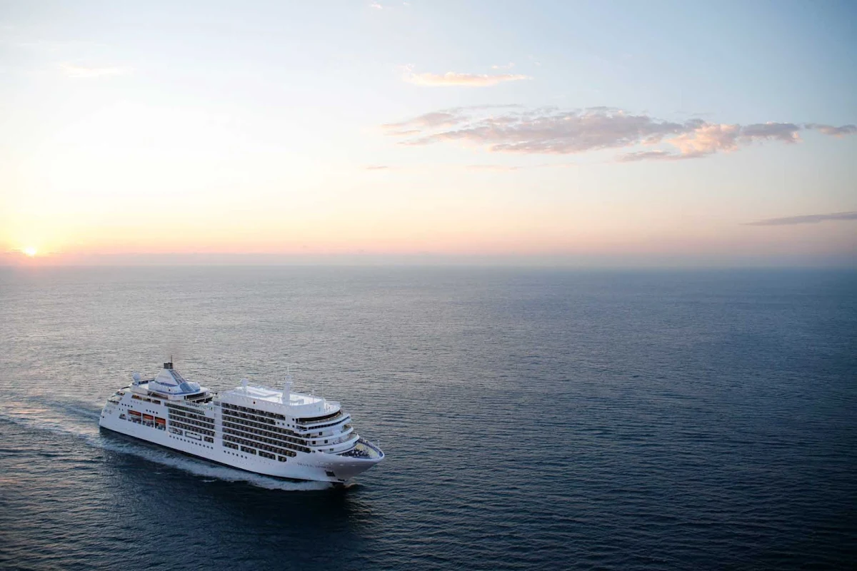 Silver_Spirit_at_sea_2 - Silver Spirit takes guests on a sailing in the luxurious style Silversea is known for.