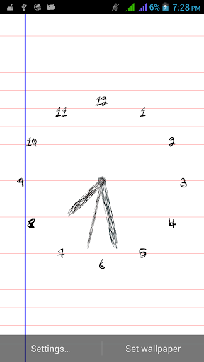 Note Scribble Clock