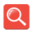 Red Search for Google™ mobile app icon