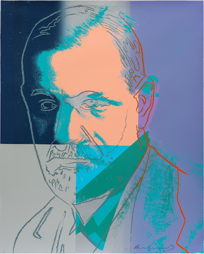 Sigmund Freud from the series "Ten Portraits of Jews of The Twentieth Century" by Andy Warhol