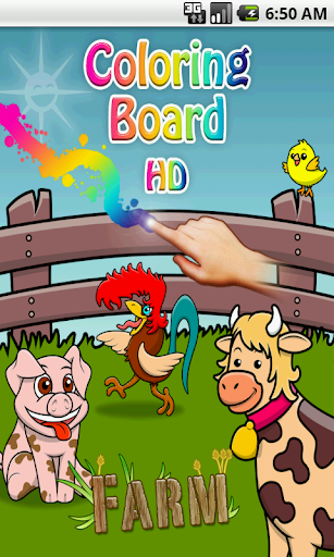 Coloring Board HD Farm Animals