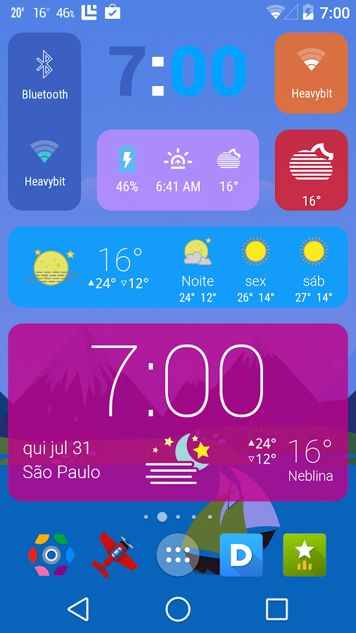   HD Widgets: captura de tela 