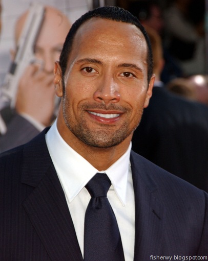 Picture of Dwayne Johnson attending Get smart world premiere in California