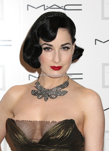 Picture of Dita Von Teese attNew York Academy of Art Celebrates 25 Years with 'Take Home A Nude' Art Auction and Party on April 16, 2008