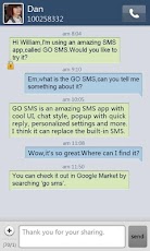 GO SMS Pro SimpleBlue theme