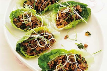 Hoisin chicken in crisp lettuce