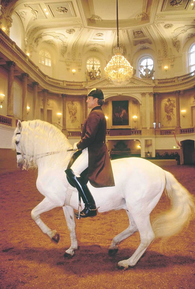 The Spanish Riding School in Vienna, Austria.