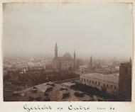 Gezicht op Caïro vanaf de moskee van Mohammed Ali