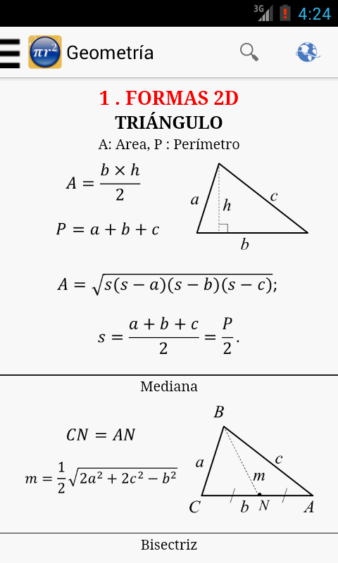 Fórmulas - screenshot
