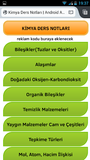 Kimya Ders Notları