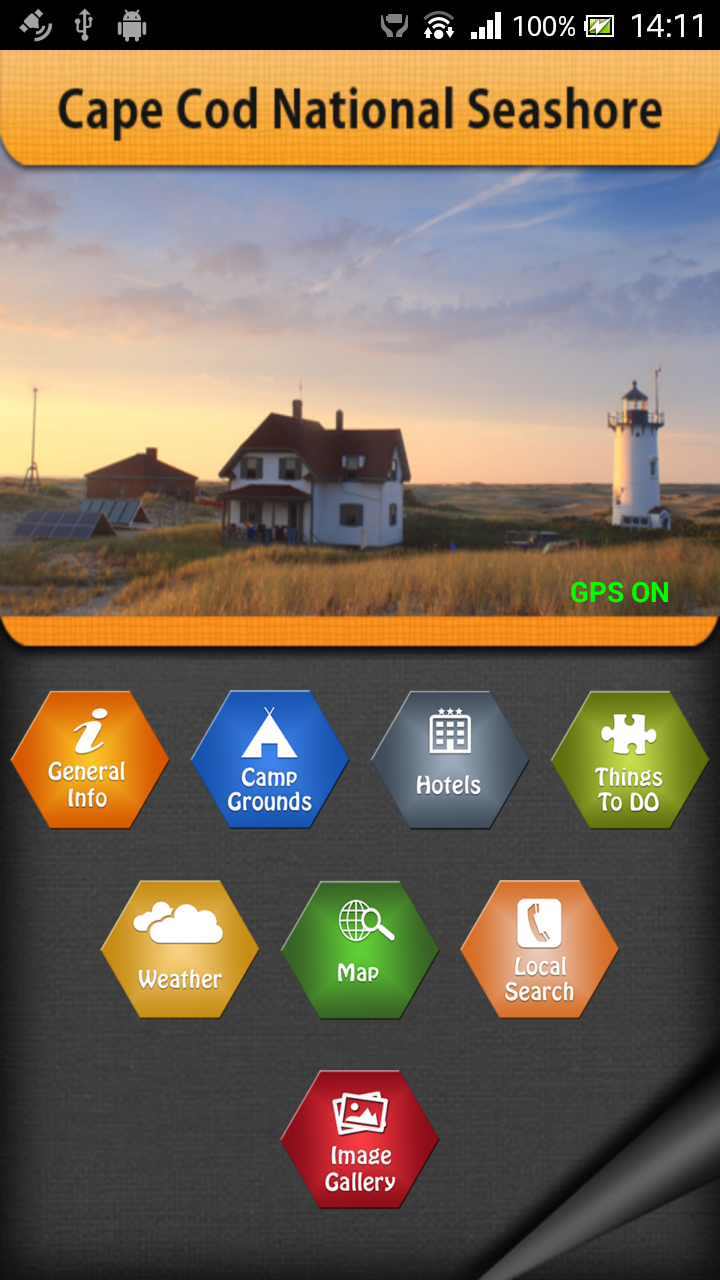 Android application Cape Cod National Seashore screenshort