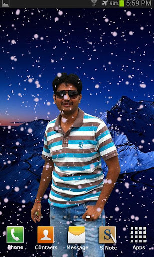 My Photo Snow Live Wallpaper