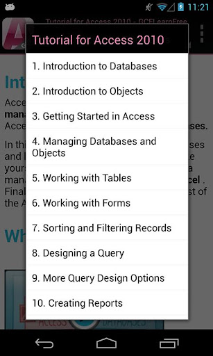 GCF Access 2010 Tutorial