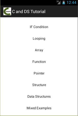 C DS Tutorials