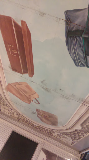 Suitcases on The Ceiling