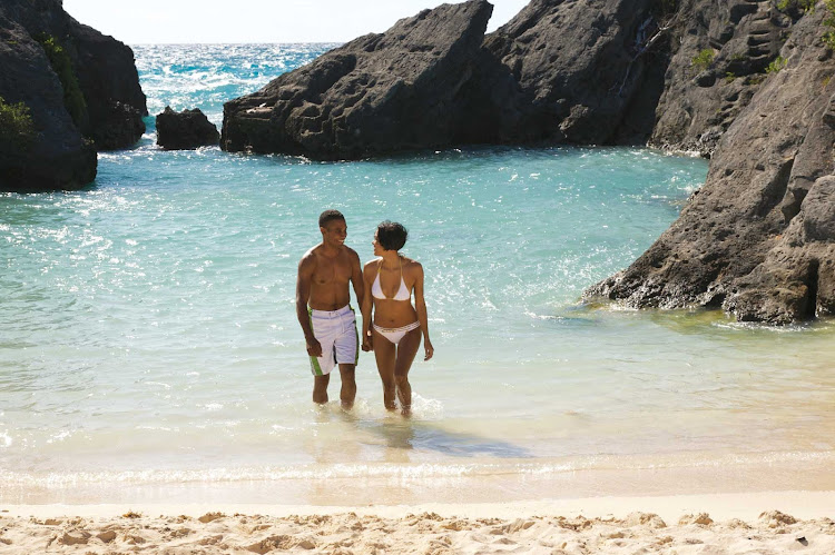 Take an ocean swim in Jobson's Cove, Bermuda.