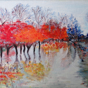 memories of autumn  by Dubravka Bednaršek - Painting All Painting