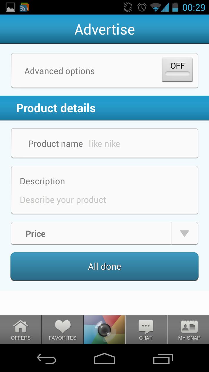 SnapMart Screen 2