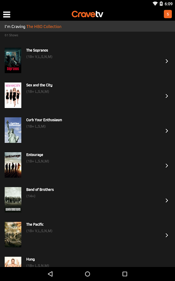 CraveTV Android Apps on Google Play