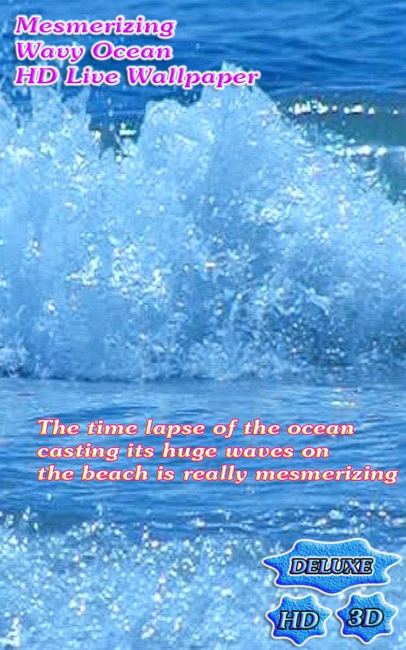 Mesmerizing Wavy Ocean 3D Screen 1