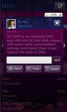 GO SMS Pro Purple theme