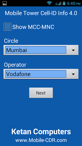 Mobile Tower Cell-ID Info