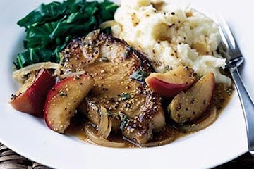 Mustardy pork & apples