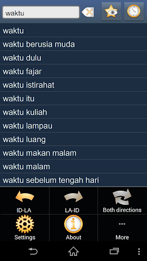 Indonesian Latin dictionary