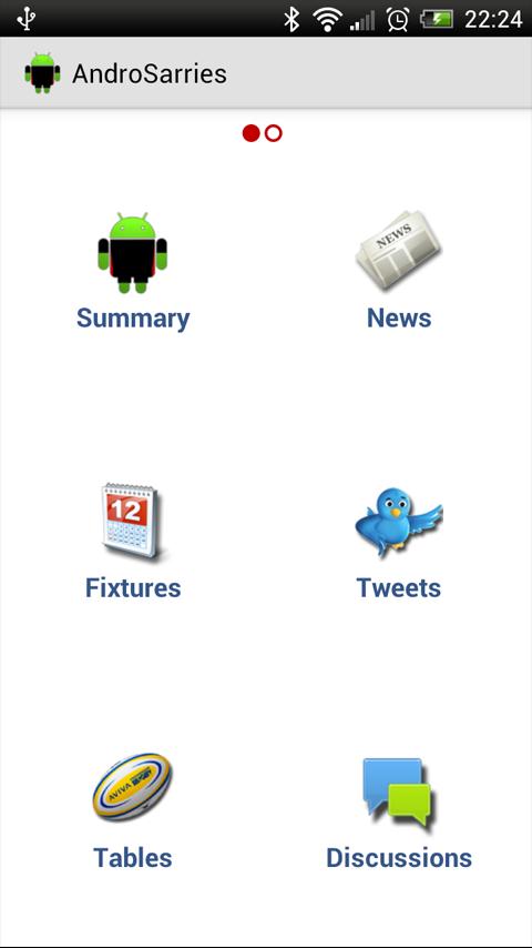 Android application AndroSarries screenshort