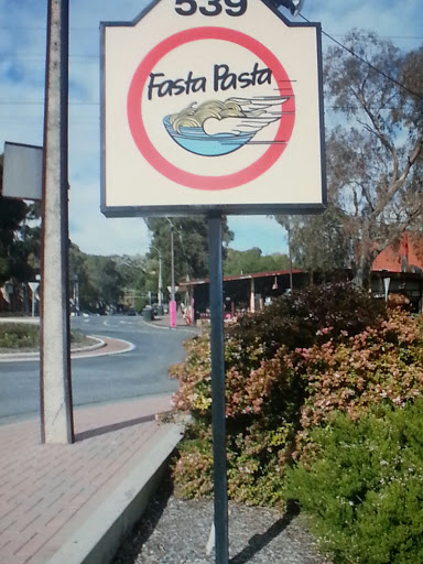 Fasta Pasta Sign at Hazelwood