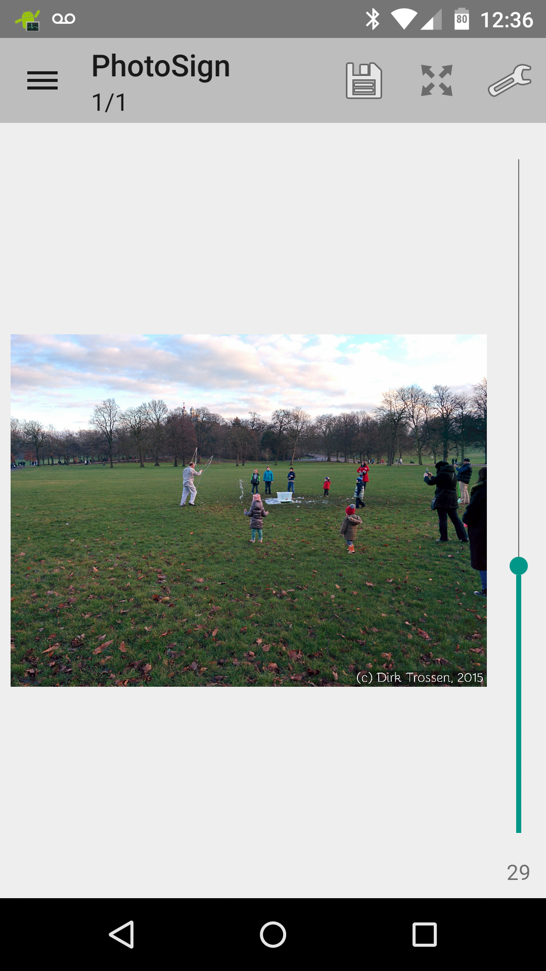 Android application PhotoSign screenshort