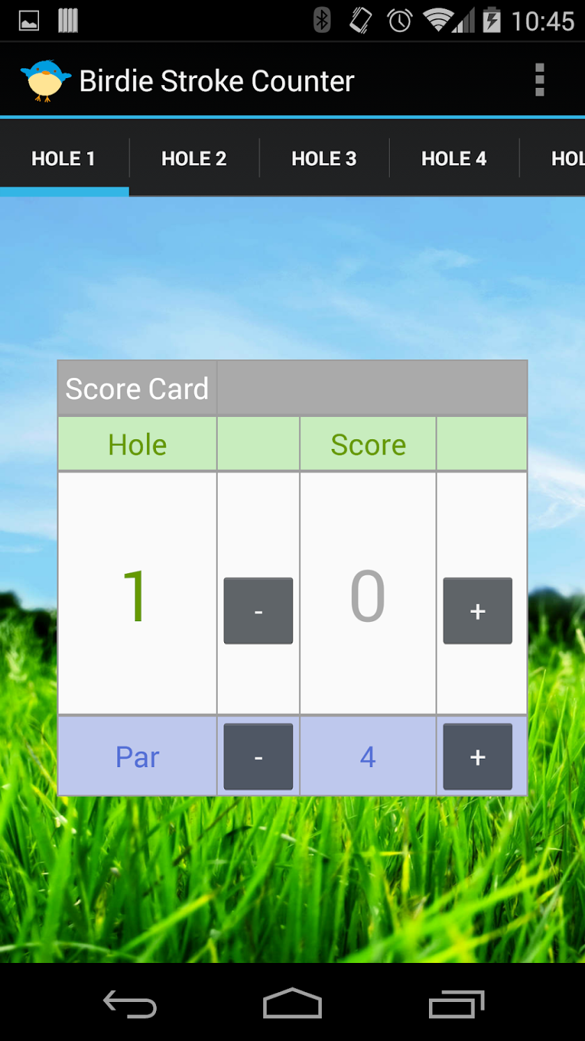 Birdie Golf Stroke Counter Screen 2