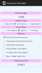 Lastest Insurance Calculator Auto APK for Android
