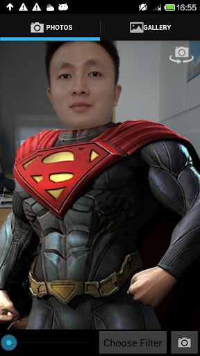 Super Hero Man Face Changer
