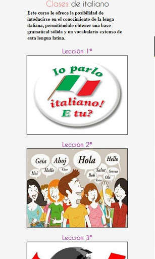 Clases de Italiano Gratis