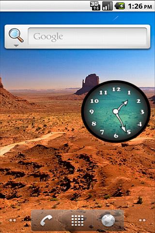 Analog Clock Blue