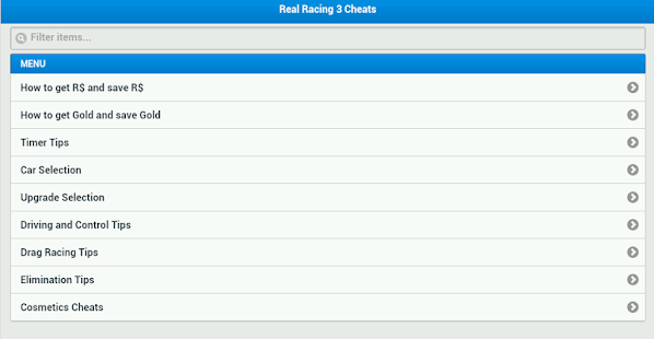 Lastest Real Racing 3 Cheats APK