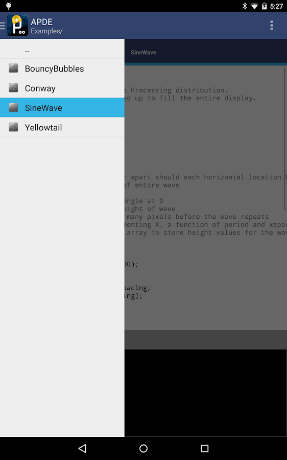 APDE Android Processing IDE Android Apps on Google Play