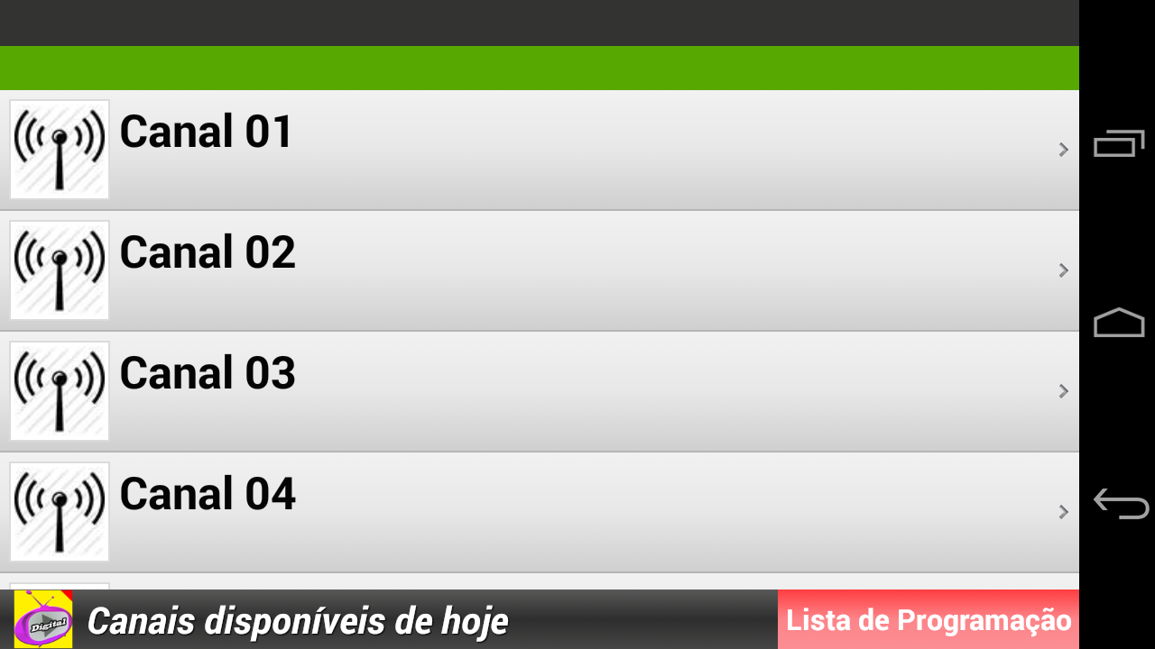 Aplicativo tv digital android 2018