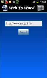 Web page To Word Converter poster 1