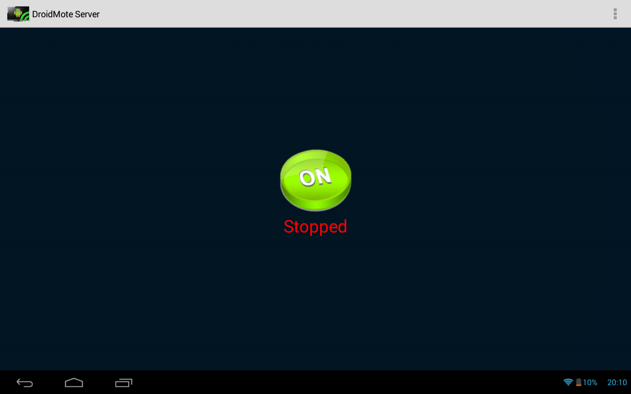 DroidMote Server - screenshot