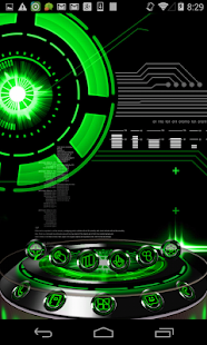 Next Launcher Theme KromeGreen Screenshots 1