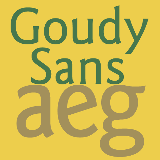 Goudy Sans FlipFont LOGO-APP點子