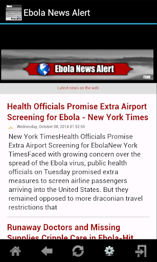 Ebola News Alert